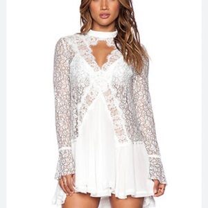 Free People Ivory Lace Dress